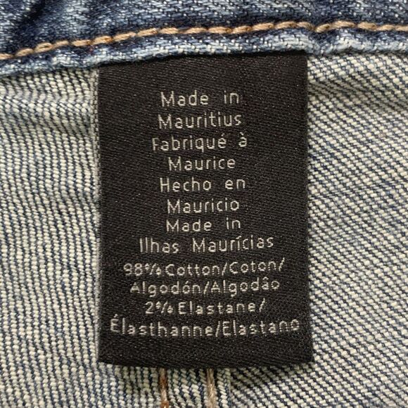 Calvin Klein Flared Jeans Women 14 Blue 5-Pocket Design‎ Stretch Belt Loops E50 - Picture 6 of 16